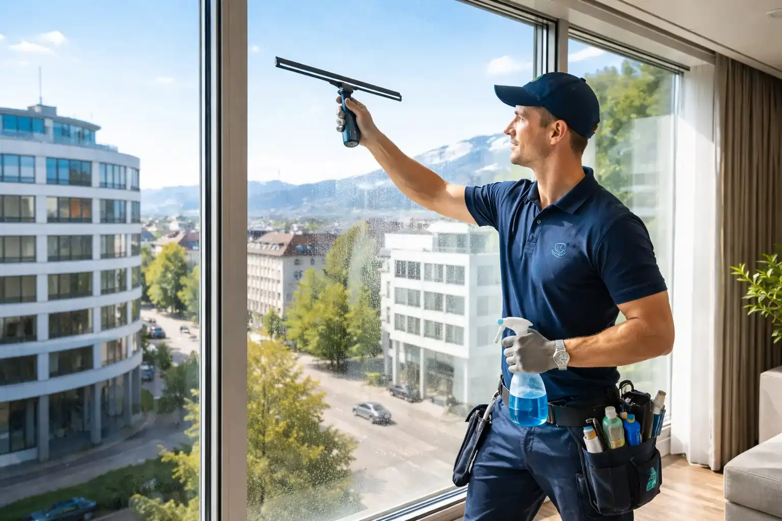 Fensterreinigung Zürich – Streifenfreie Reinigung vor Ort